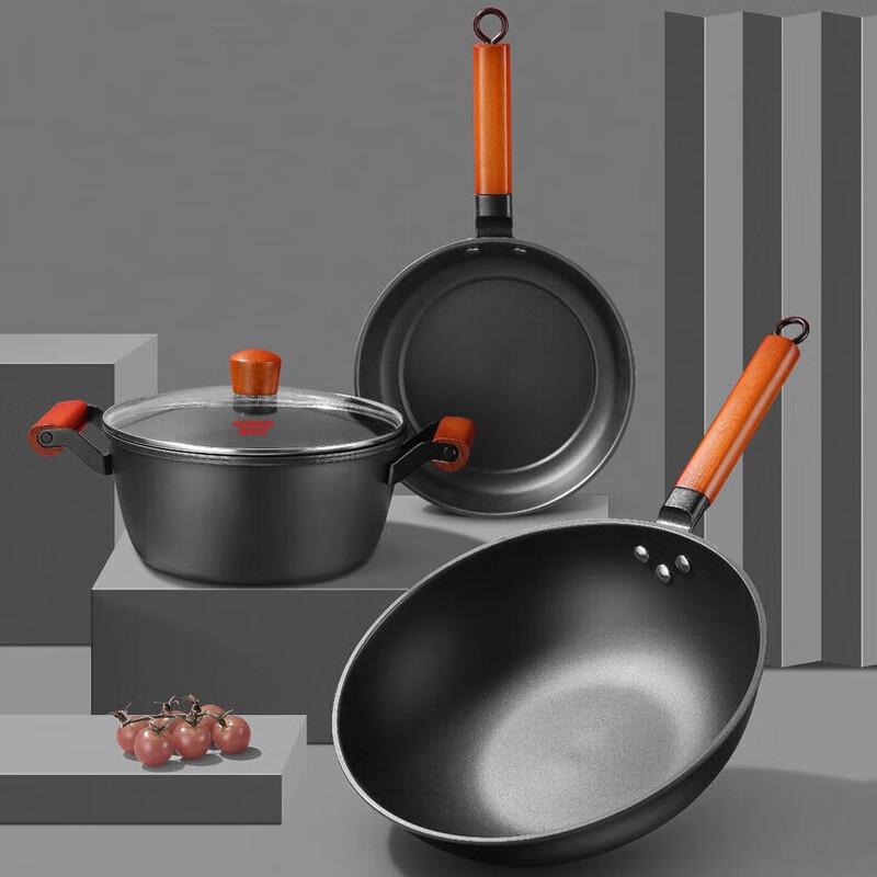 Kombach Lingeste Iron Wok & Pot 3-Piece Set