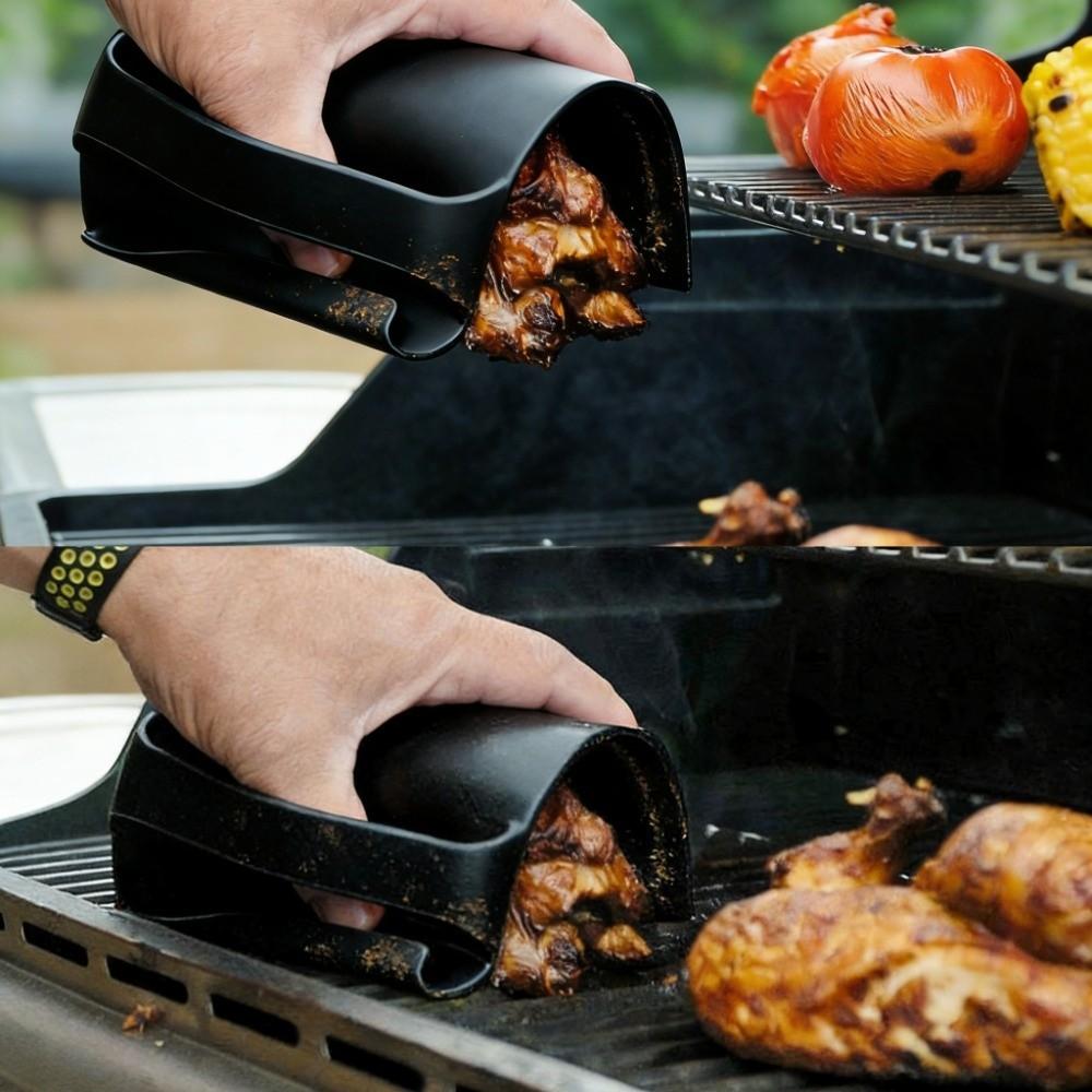 Heat Resistant Silicone Insulation Gloves Thickened Baking Oven Mitts Kitchen Hand Clamps  Cooking