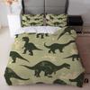 Comforter Cartoon Dinosaur Bedding Set 3D Anime Twin Queen Size No Sheet For Kids Adult Gifts Home