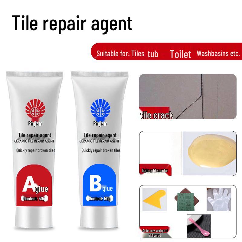 Quick-Dry Tile & Grout Repair Paste for Marble, Ceramic, and Sink Pits
