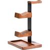 Supporto in Legno Massiccio per Controller e Cuffie, Rack Organizzatore Doppio per Controller, Adatto a , Gamepad, Supporto per Cuffie per Figlio, Marito, Fidanzato