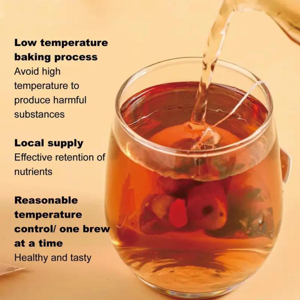 Ginseng Mulberry Medlar Tea Chinese Herbal Tea for Liver Kidney Health Support