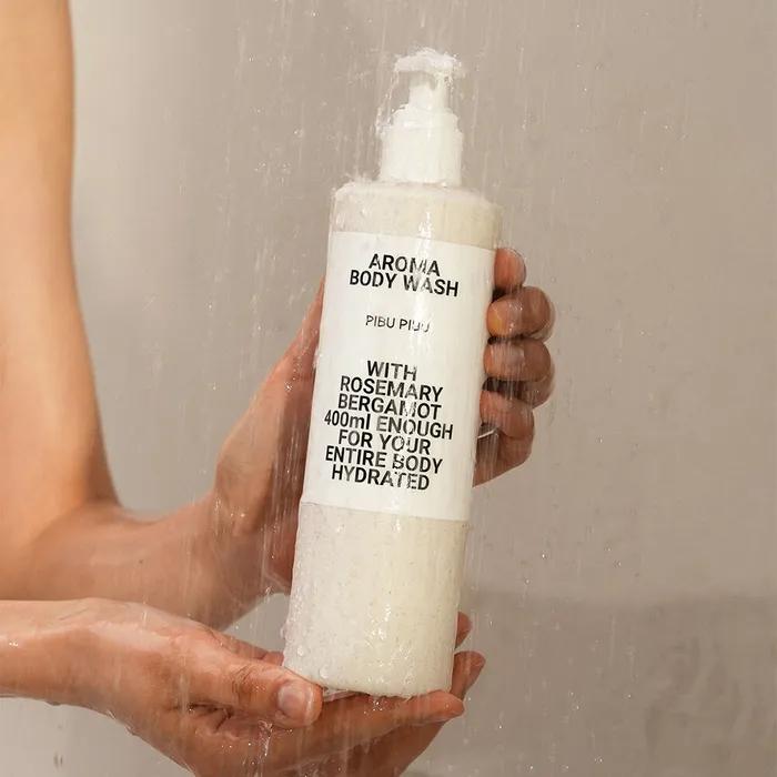 Gel Douche Hydratant Aromatique au Romarin Bergamote 400ml