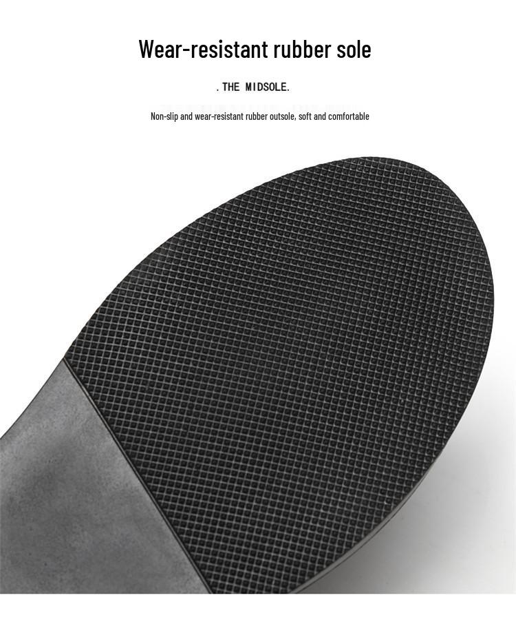 Men's 2024 Open-Toe Roman Sandals: Trendy, Breathable Cowhide Beach Shoes