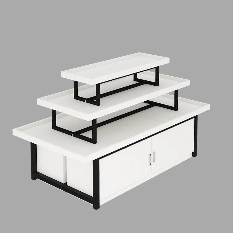 Island Display Shelf for Cosmetics, Baby Products, Jewelry, Shoes, Books, Toys & Promo Table