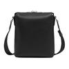 Bally Logo Zipper Closure Leather Shoulder Crossbody Bag Men Bags Black 6310079
