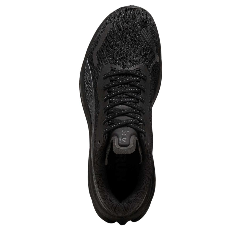 Puma Velocity Nitro 3 Black Flat Dark Grey Men Sneakers 377748-22