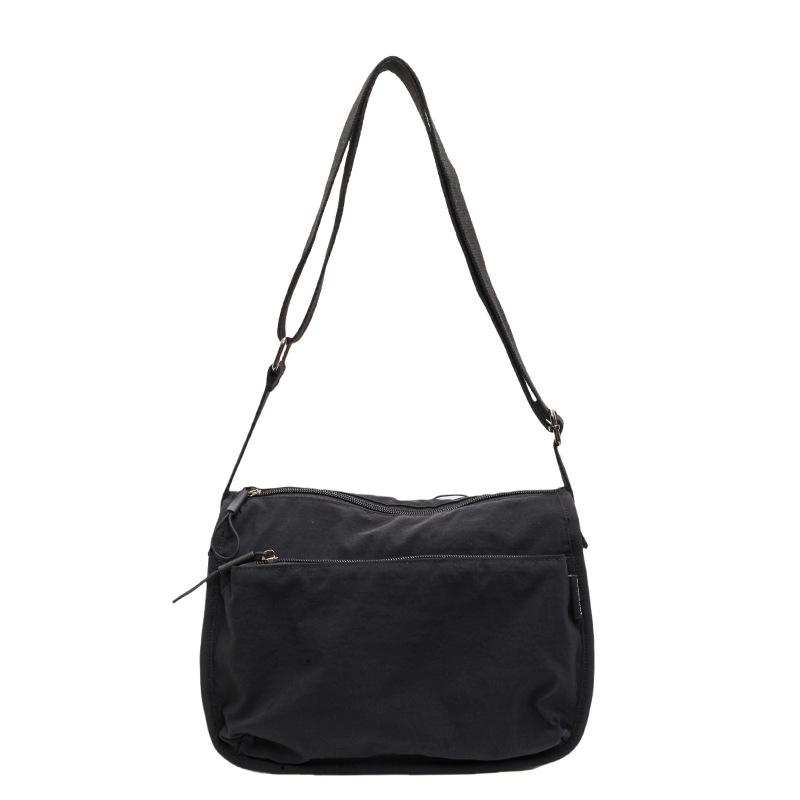 Solid Color Casual Cloth Bag Versatile Mobile Phone Bag Work Commuter Bag Women's Small Square Bag One Shoulder Messenger Bag