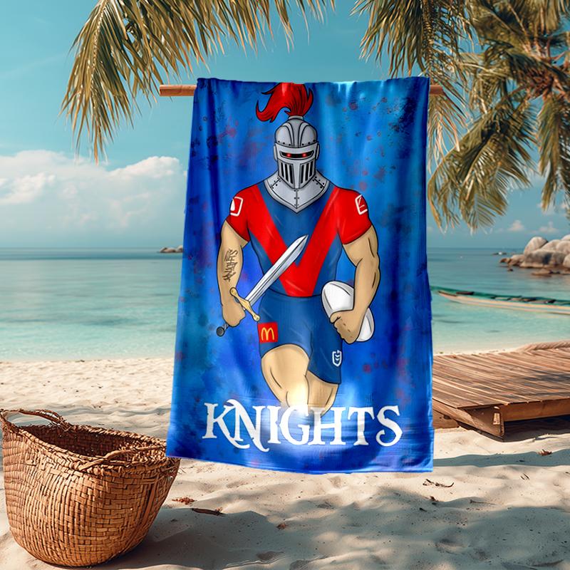 Knights Fashion Beach Towel: Ideal for Summer Adventures Soft, absorbent and quick drying suitable for swimming and bathing