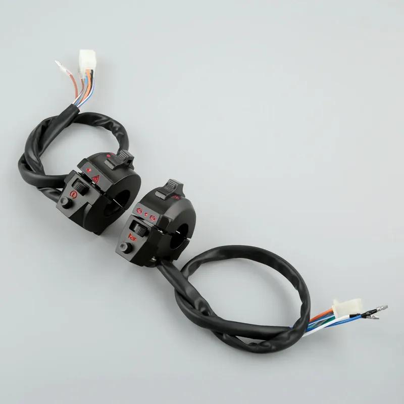 7/8" 22mm Motorcycle Motorbike ATV Handlebar Left Right Side Control Switch High/Low Beam Light Turn Signal Horn Switch Parts
