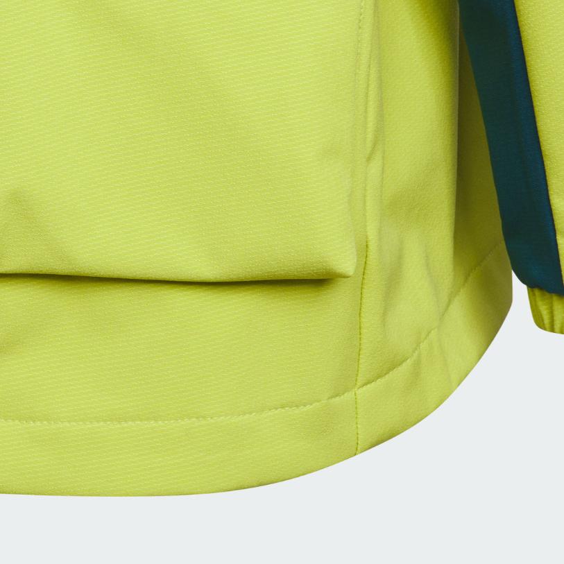 adidas Logo Zipper Hooded Color Block Long Sleeve Jacket Kids Jackets KS3082