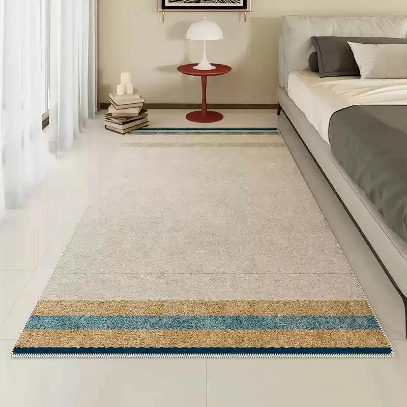 

Милый ковер-изголовье для спальни, креативная комната для девочки, гостиная, спальня, диван, современные красочные полосатые мягкие коврики, украшение для дома, ретро 40x60cm(15x23 in)