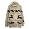 ALL CANADA 90s Old Cowichan Long Sleeve Knit Jacket Gray Men's Used