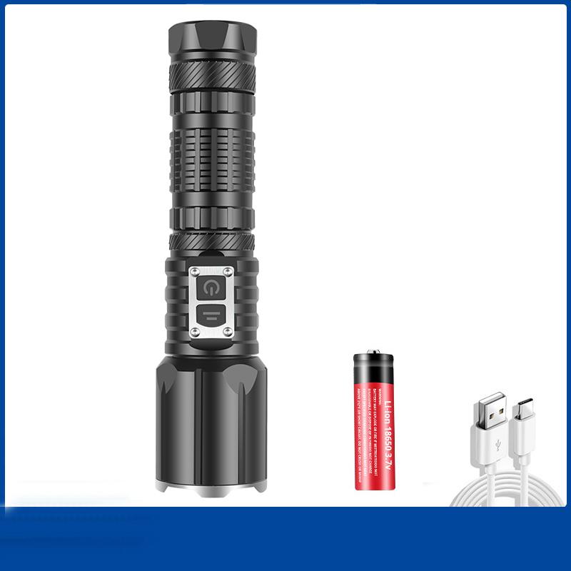 Convoy Flashlight Shock Self-Defense Lamps Led Flashlight Ultra Powerful Rechargable Torch Survival Equipment Usb Charging Light
