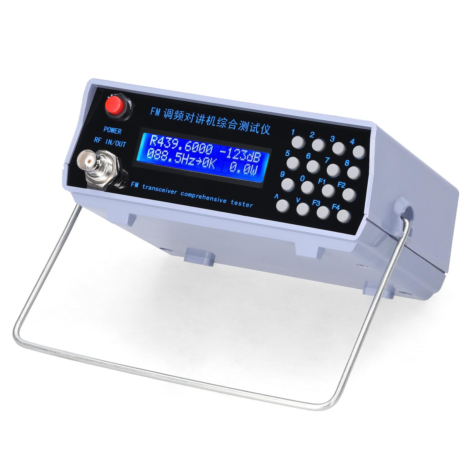 

FM Transceiver Tester Signal Generator Repeater Test Meter VHF UHF Radio Portable Intercom Power Frequency Under Measurement