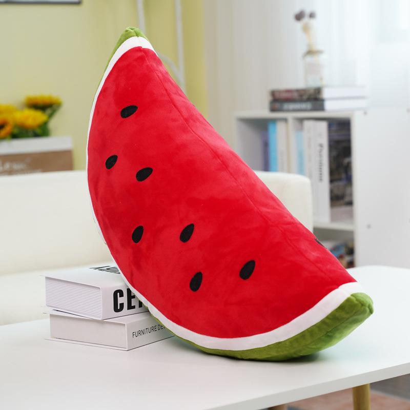 Creative watermelon throw pillow plush toy doll sofa cushion children's doll soothing doll activity gift