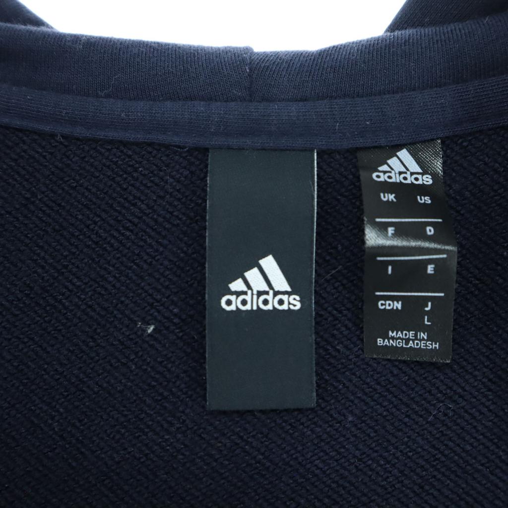 Beauty products adidas one point Long sleeve Zip hoodie L Navy Men's Used