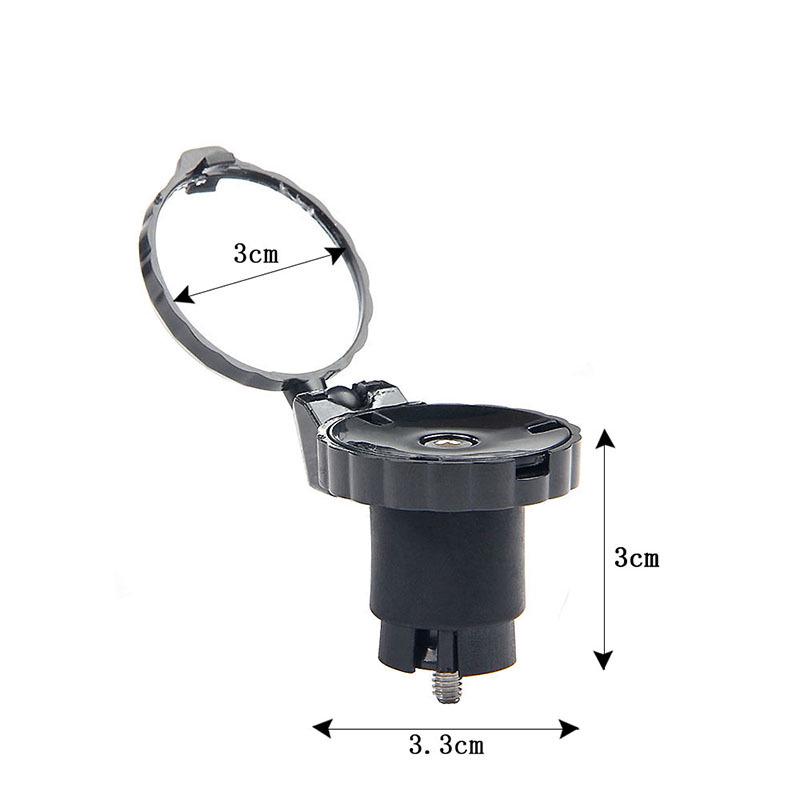 Bicycle Handlebar Rearview Mirror with Reflective Light - Folding Safety Mirror for Road Bikes