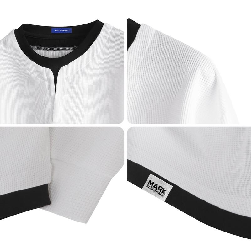 Mark Fairwhale Men's Fake Two-Piece Long-Sleeve Sweatshirt