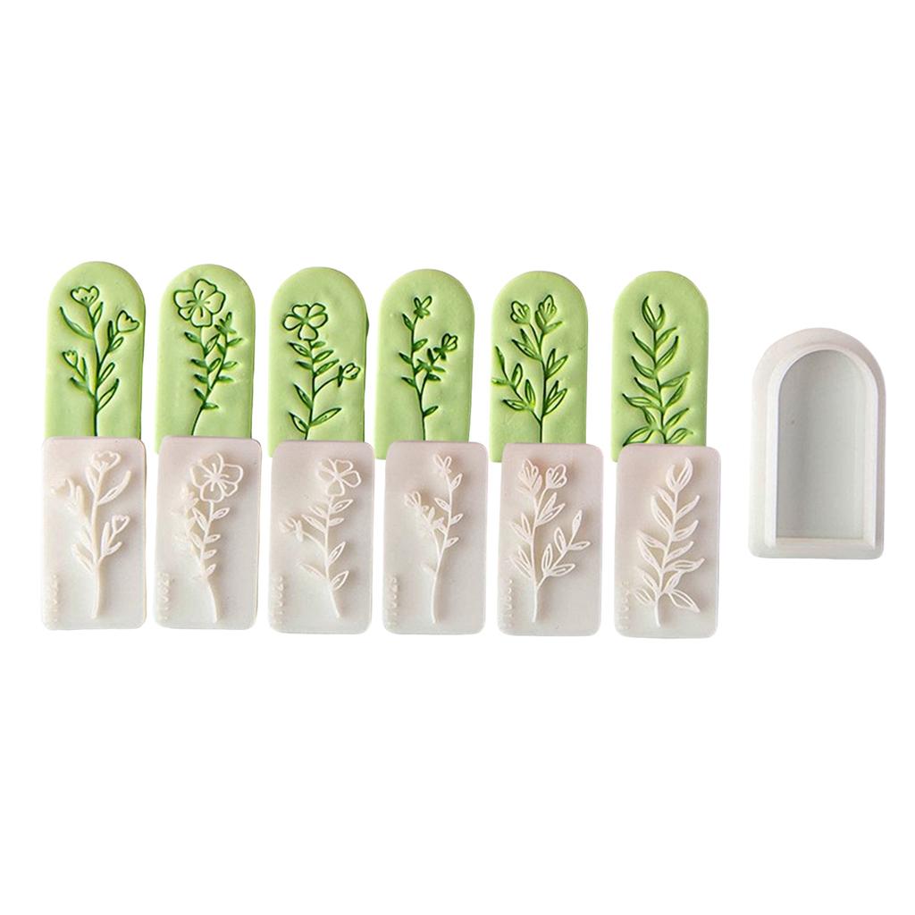 7 Piece DIY Craft Tool Set for Creating Floral Polymer Clay Earrings Accessory Tool Jewelry Mould for Hobbyists