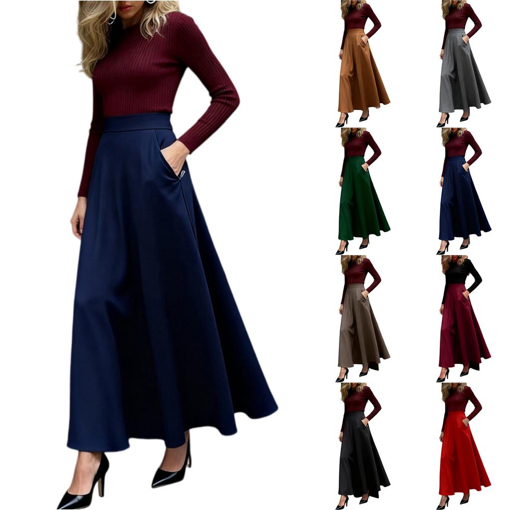 Fashionable Ladies' Casual Elegant Midi Skirt