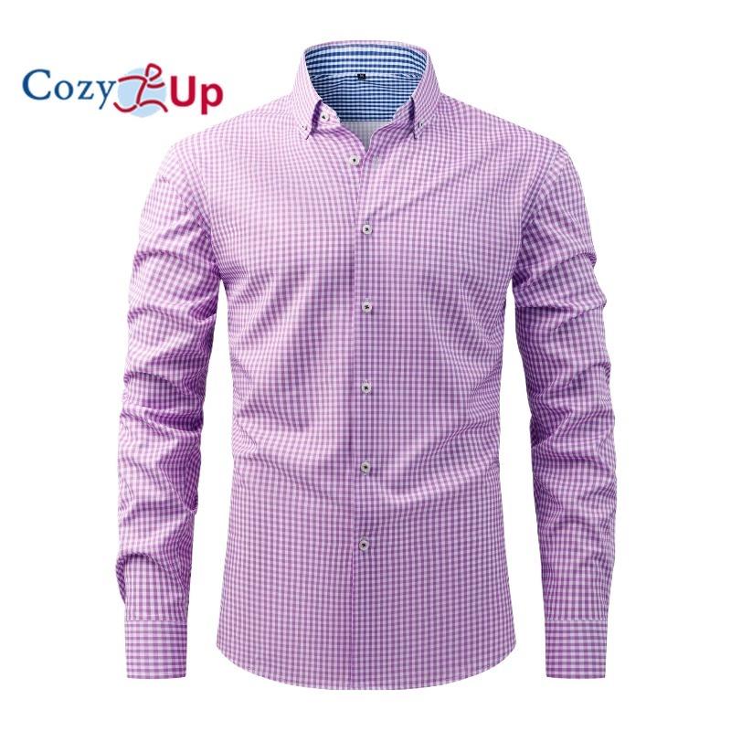 Chemise Habillée Anti-froissage Année Après Année pour Homme Coupe Régulière Manches Longues Chemise Résistante aux Froissures