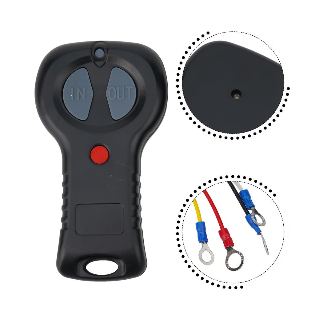Receiver 12V Wireless Electric Winch Remote Control System for ATV SUVs With Power Input and Output Functions!