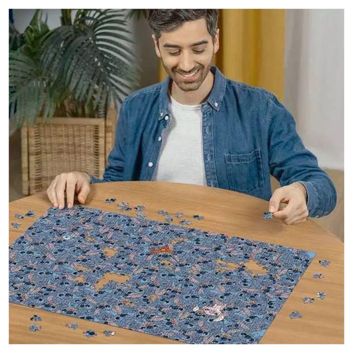 Puzzle 1000 pièces - ravensburger - stitch challenge - multicolore - 10 ans - intérieur