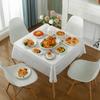 Waterproof Printed Table Cover Anti-Scald Table Mat Table Decoration Square Tablecloth  Tabletop