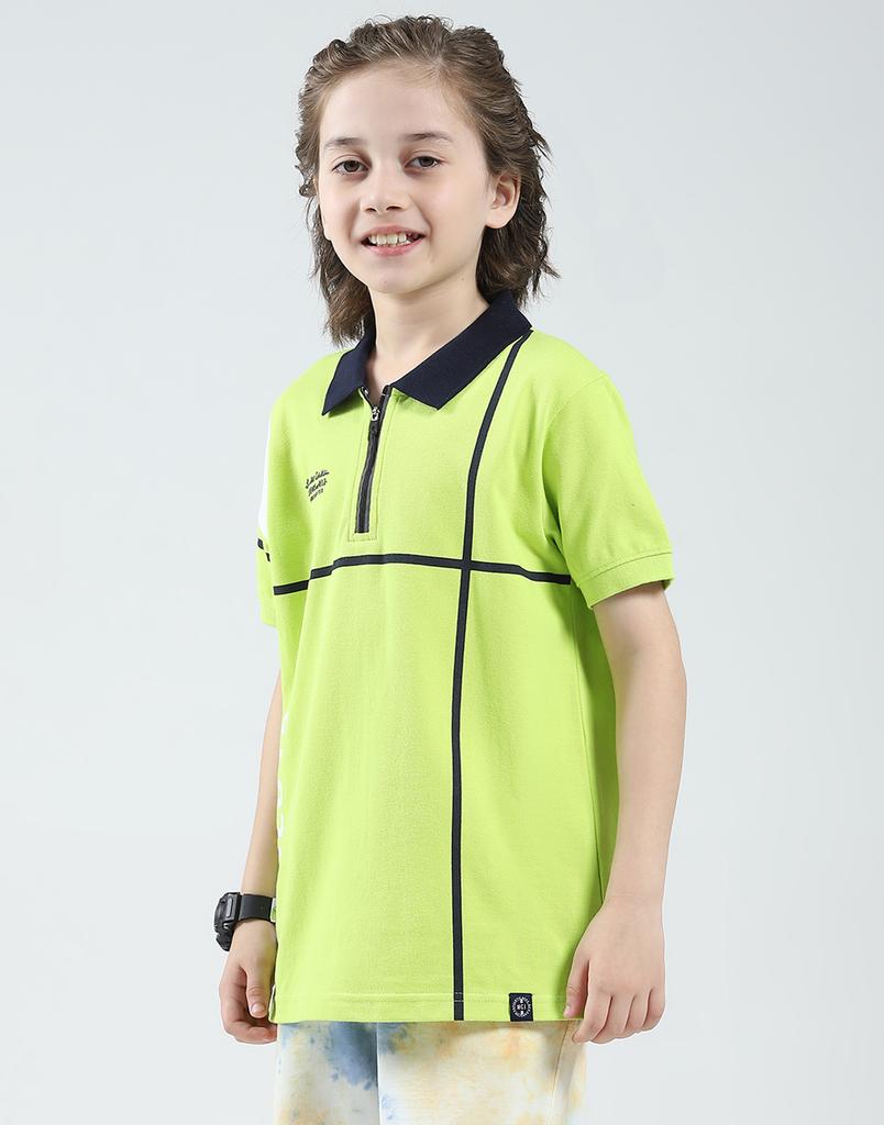 Monte Carlo Boys Solid Collar Neck Tshirt