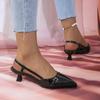 Fashion Ladies Shoes 2024 Fashion Slip on Women's Pumps Autumn Pointed Toe Shallow Solid Dress Stilettos or Thin Heels Plus Size Shoes