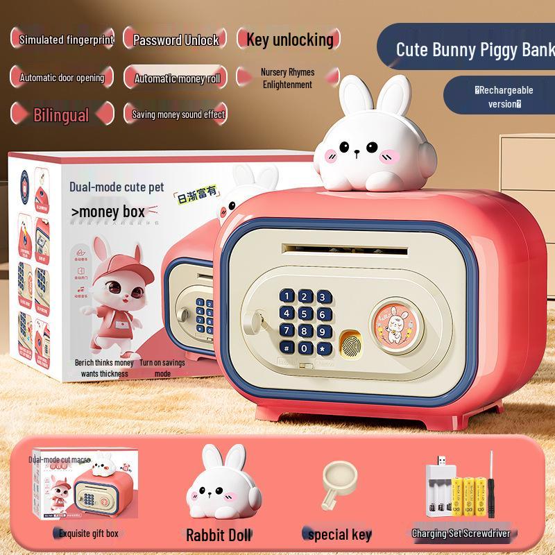 Smart Fingerprint Piggy Bank: Unlock with a Touch - Perfect Birthday Gift for Kids