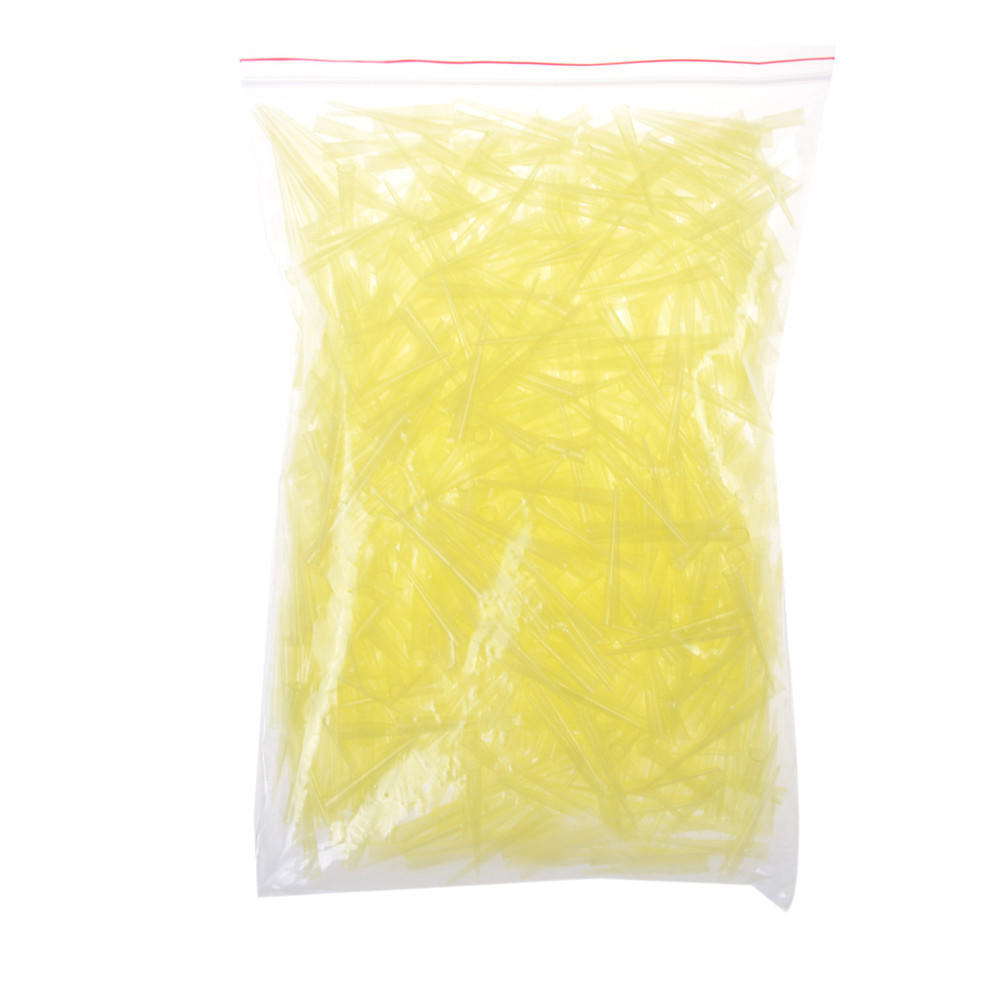 Laboratory Clear Yellow  Lab Liquid Pipette Pipettor Tips 1000 Pcs