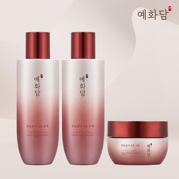 Yedamhwa Cheonsamsongi Jinyun Gold Basic Set (Serum Skin, Emulsion, Cream)