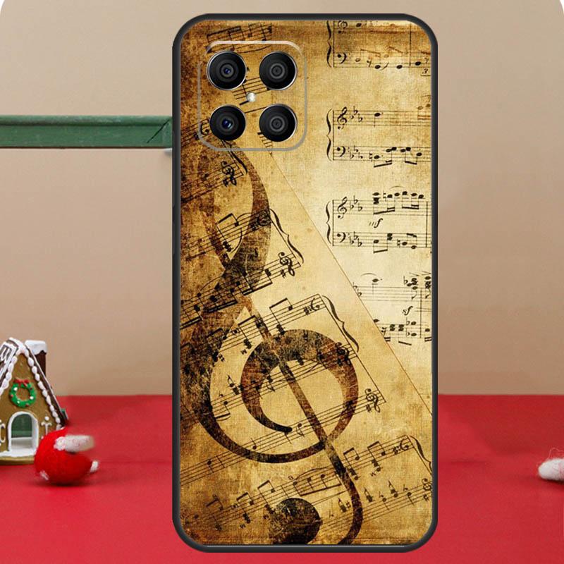 

Music Note Symbol Piano Case For Huawei P40 Lite P20 P30 P60 P Smart Z Nova 9 Honor X8 X9a 50 70 Magic 5 Pro Cover Huawei Nova 9