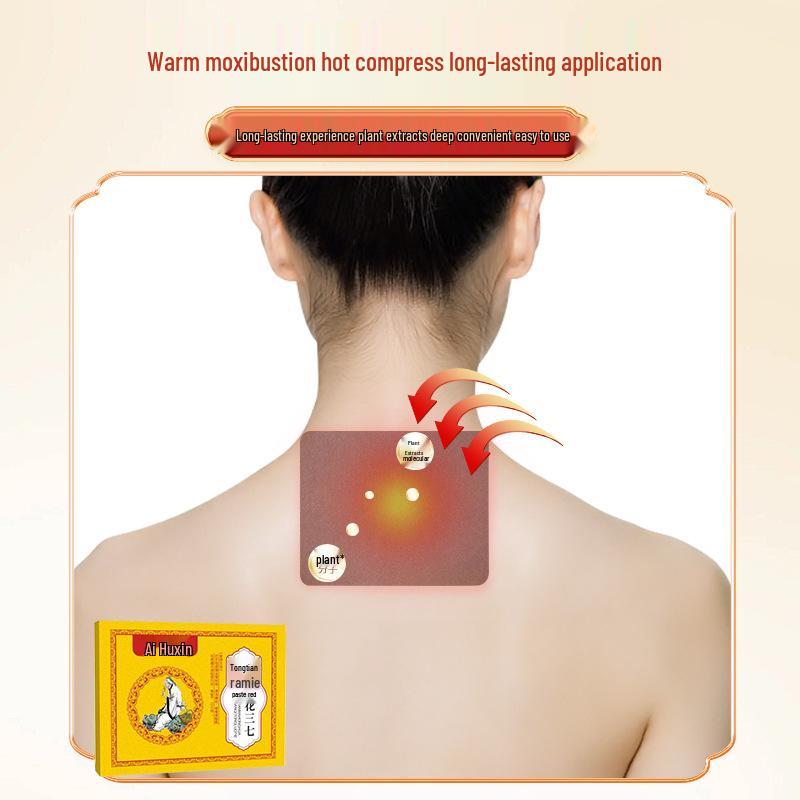 Gastrodia Elata & Herbal Meridian-Unblocking Patch for Neck, Shoulder, Waist, Leg, Joint & Acupoint Moxibustion Therapy