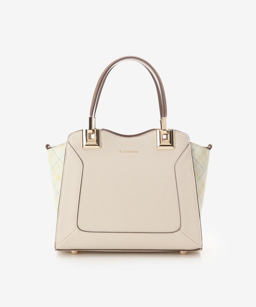 [Et Chouette] [Officiel] Sac Cabas à Carreaux avec Poignées Métalliques