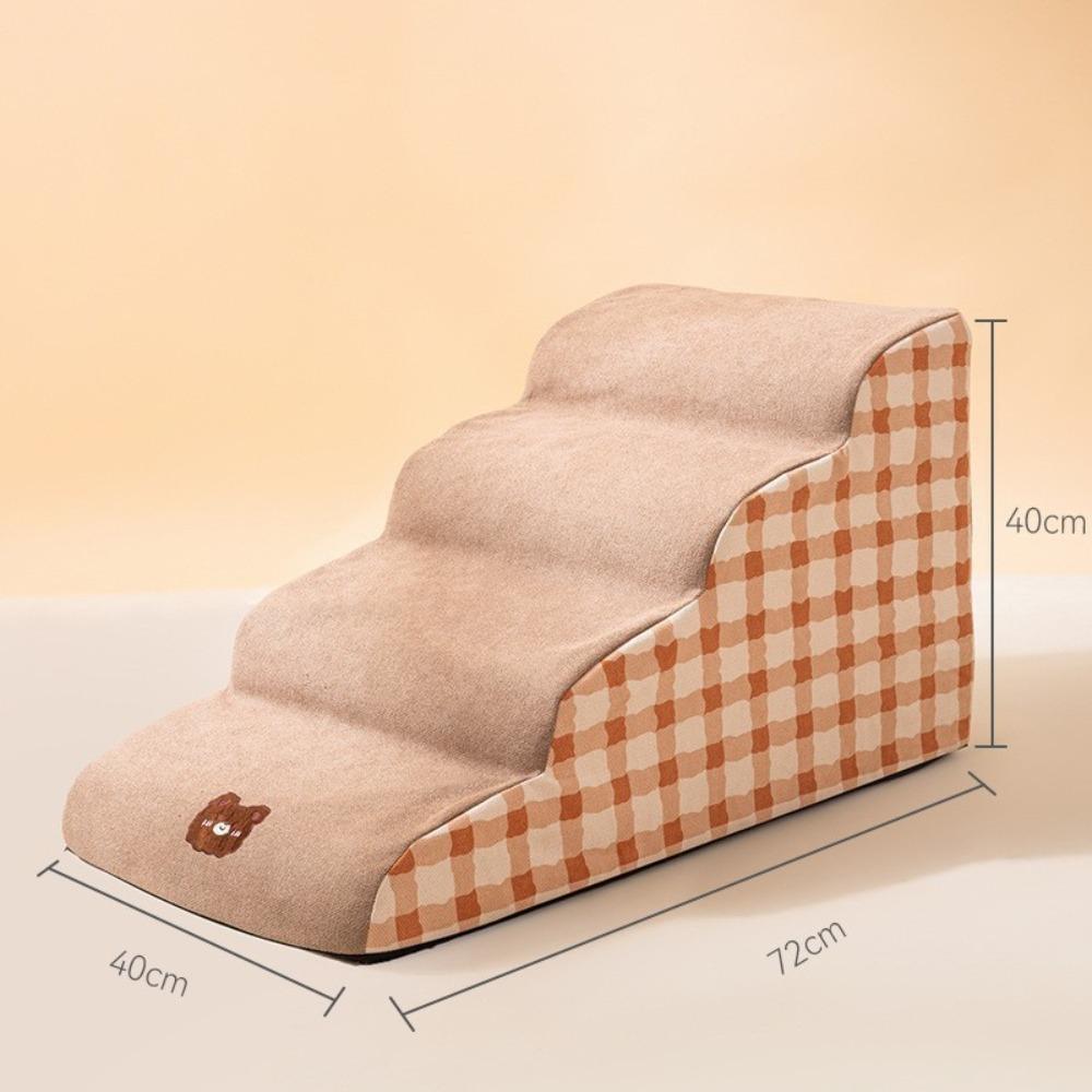 Removable Washable Sponge Pet Staircase Bedside Step Ladder All Season Ramp for Senior Small Dogs