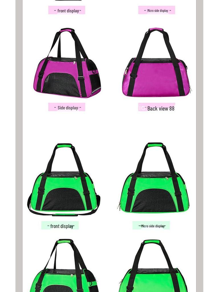 Durable Large Capacity Pet Backpack with Mesh - Portable for Cats & Small Dogs