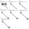 Hinges Gap Adjusting Wrench Door Hinge Repair Tool Rustproof Ergonomic Design Reusable Door Hinge Adjustment Tool