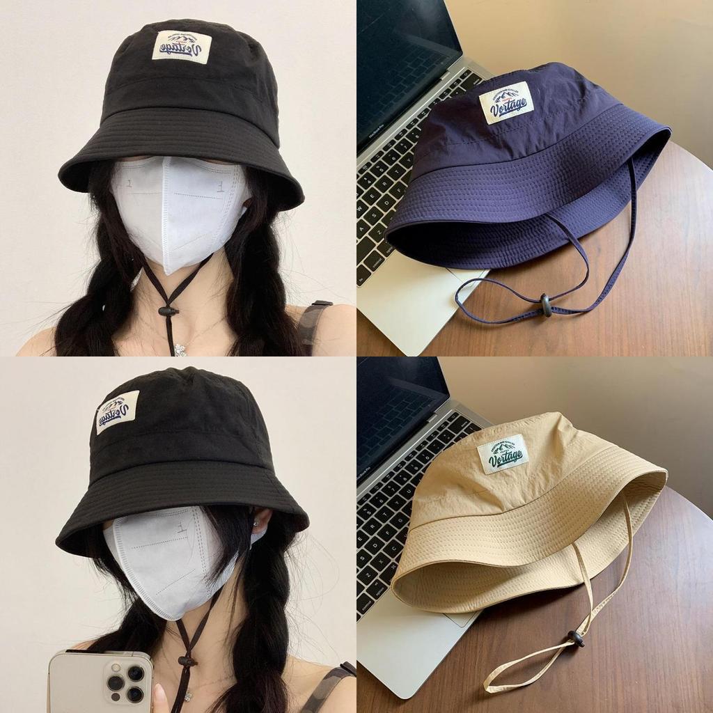 Summer Korean-style Wide Brim Bucket Hat For Women Breathable And Warm