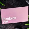 50pcs Elegant Small Business Pink Thank You Cards, Appreciation Greeting Cards for Clients, Employees, Customers