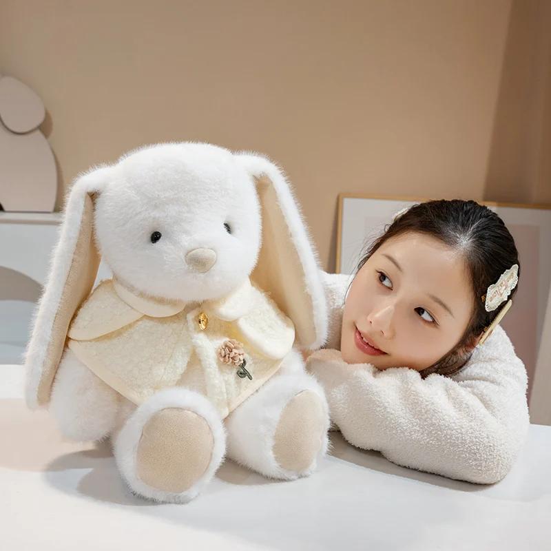 New High Quality Sweet Cute Rabbit Plush Toy Pink Plush Soft Comfortable Doll Suitable For Room Decoration Girl Birthday Gift