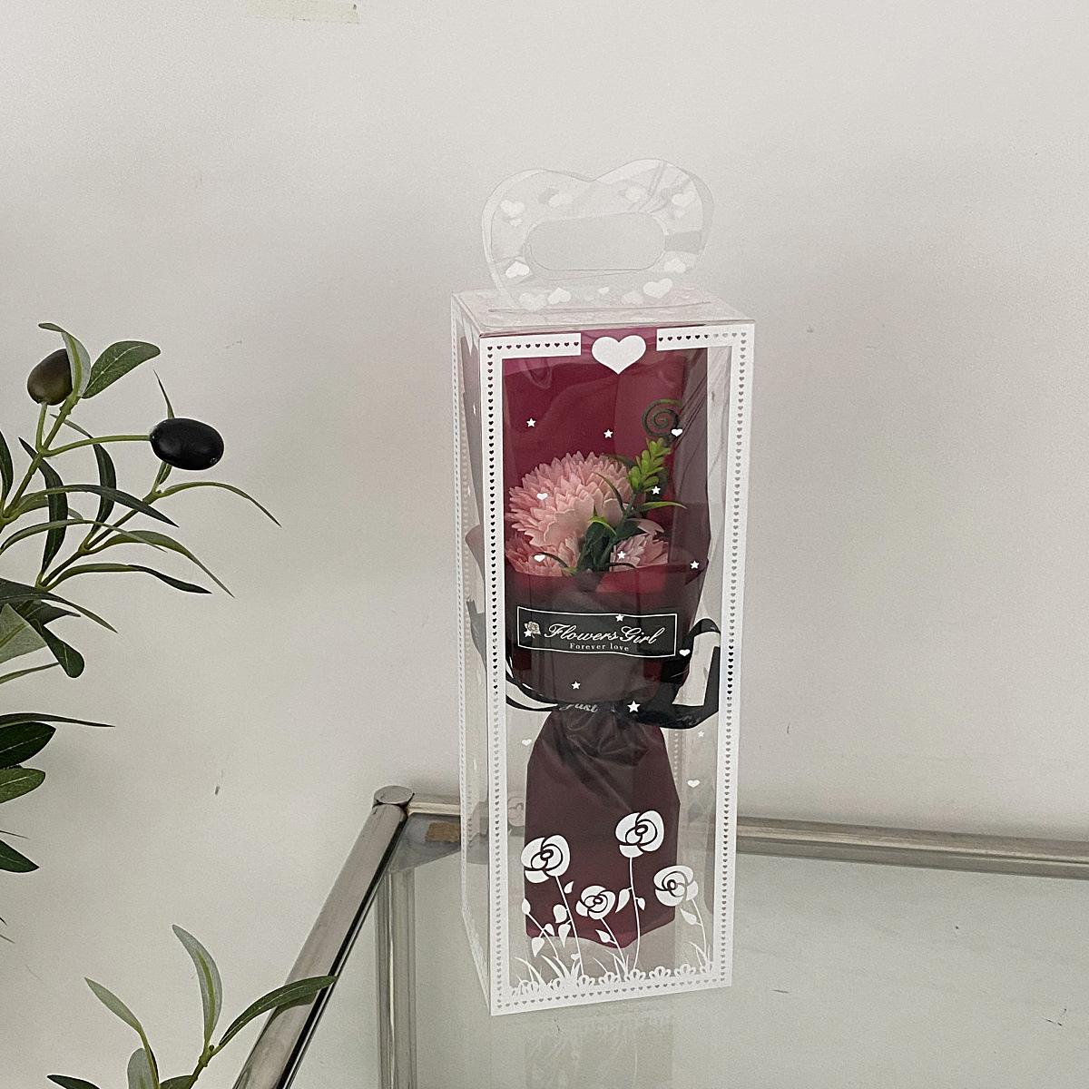 

Подарункова упаковка Гвоздики Штучні квіти Декорація Штучна квітка Весільний декор світло-рожевий колір