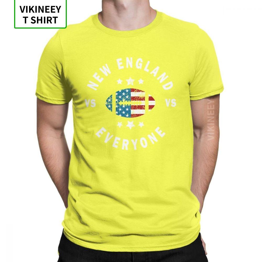 Unisexs T Shirts Funny Distressed New England Vs Everyone Amazing Fans Patriots Tees Crew Neck Clothing Cotton Summer Tshirt
