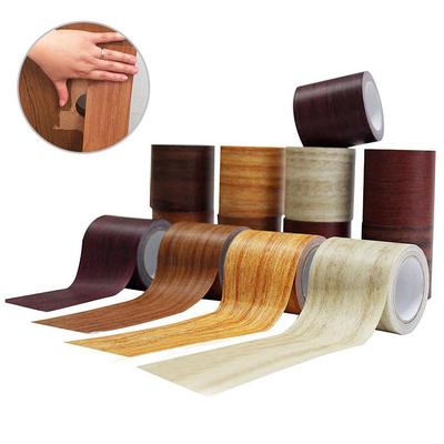 Ρετρό αυτοκόλλητη αδιάβροχη ταινία Pvc δαπέδου ρολό αυτοκόλλητο δαπέδου Ξύλινη ταινία προσομοίωσης