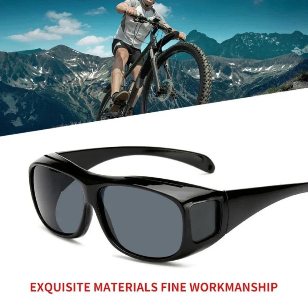 Fashion night driving goggles with amber tint lens for reduced light reflection and casual street wear