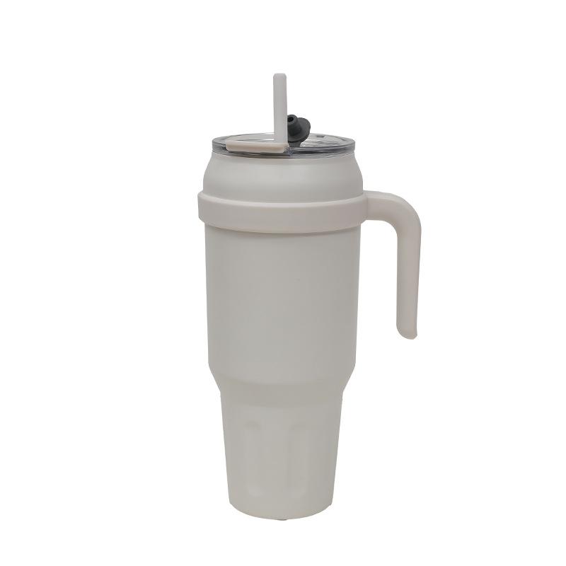 Vacuum 50Oz Big Mac Car Cup Men'S New Thermos Cup Double Layer With Straw With Handle Bingba Cup