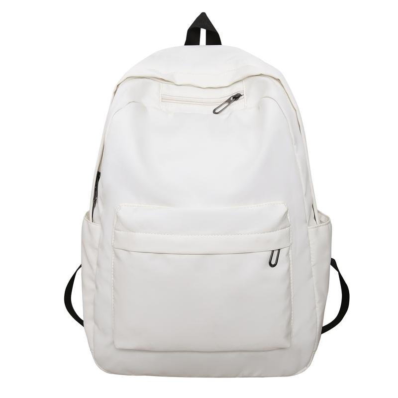 Einfarbiger Rucksack für Schüler, große Kapazität, für Damen, für Männer, Reiserucksack