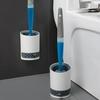 Silicone Toilet Brush with Spray Water and Soft Bristles for No Dead Corners